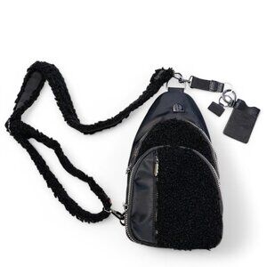 House Of Harlow 1960 Sherpa & Nylon ‘Liberty’ Crossbody Sling Bag